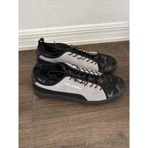 KARL‎ LAGERFELD PARIS Men s Karl Lagerfeld Camo Sneaker 12 M WORN 1X